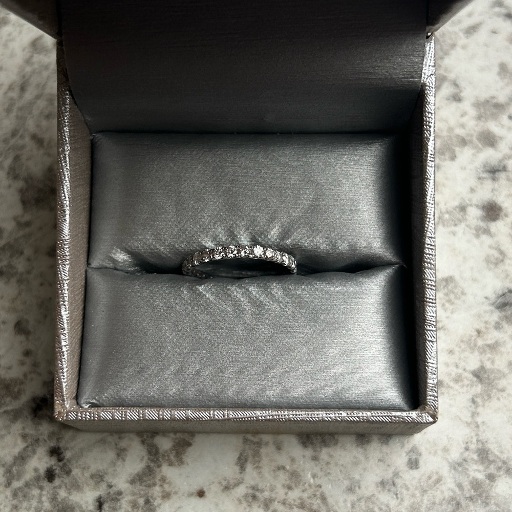 Diamond Eternity Band Ring in 14k gold 1CT in size 5.5 ZALES